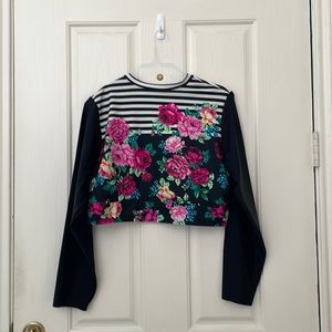 Torrid floral swim top size 3